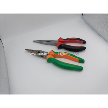 Nickel Plated Needle Nose Pliers With Massage Handle